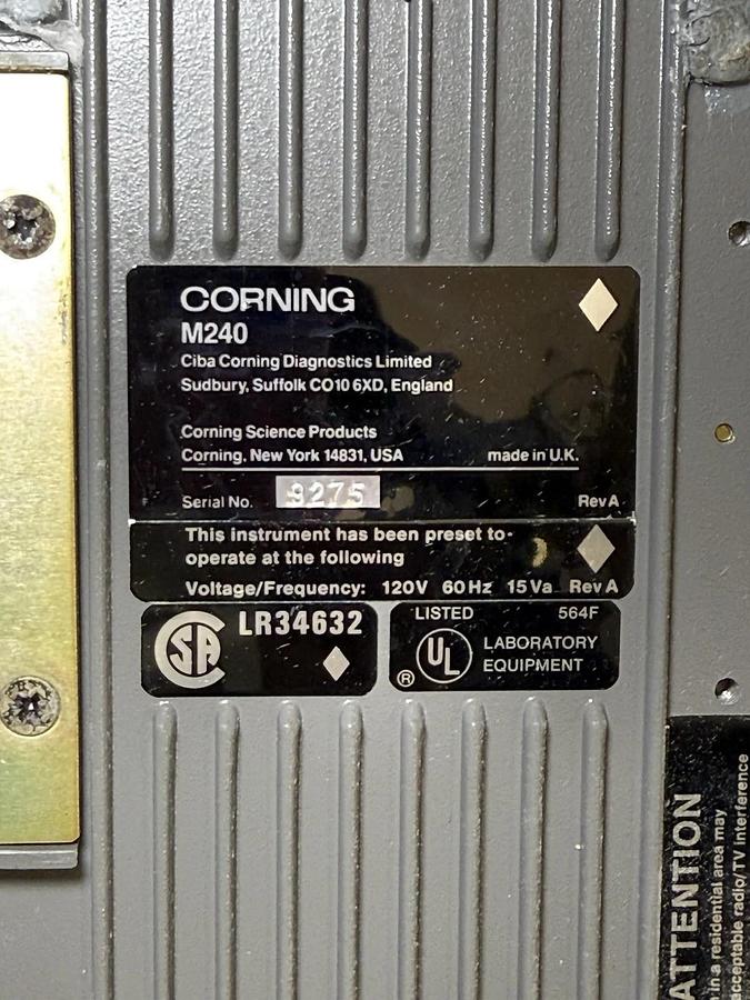 Used Corning Science Products - pH Meter 240 M240