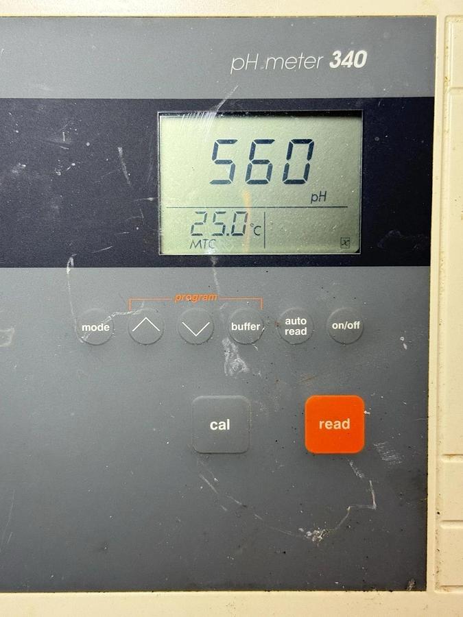 Used Corning Model 340 Laboratory Lab pH Meter Measurement Device