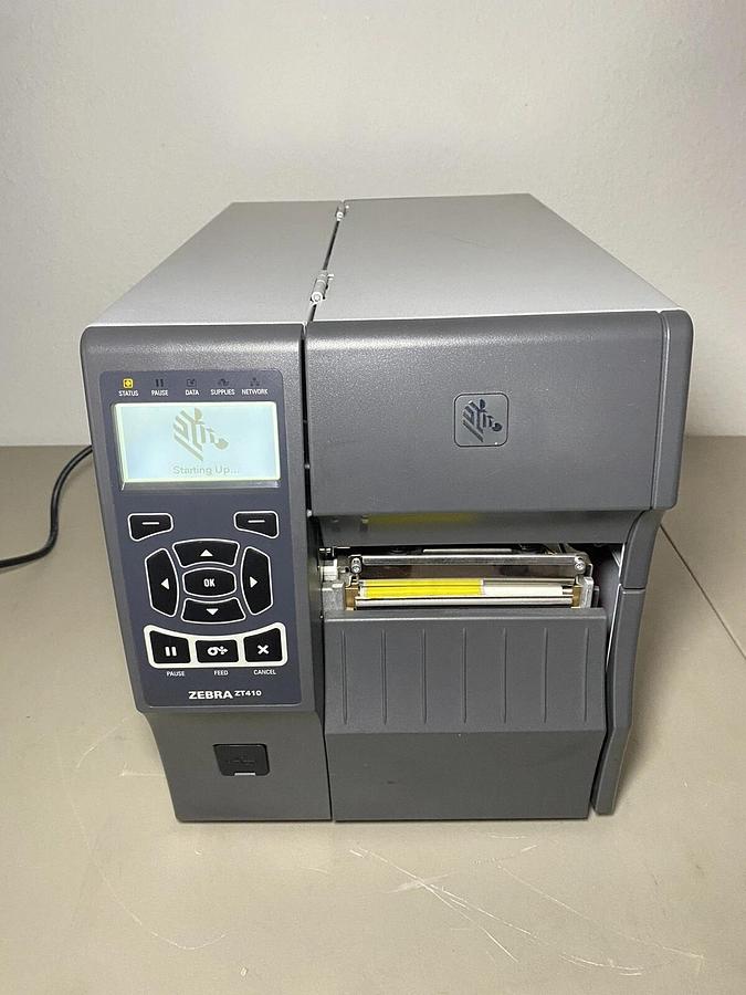 Used Zebra Technologies ZT410 Industrial Thermal Label Printer