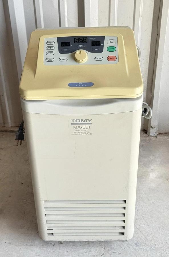 Used TOMY MX-301 High Speed Refrigerated Micro Centrifuge
