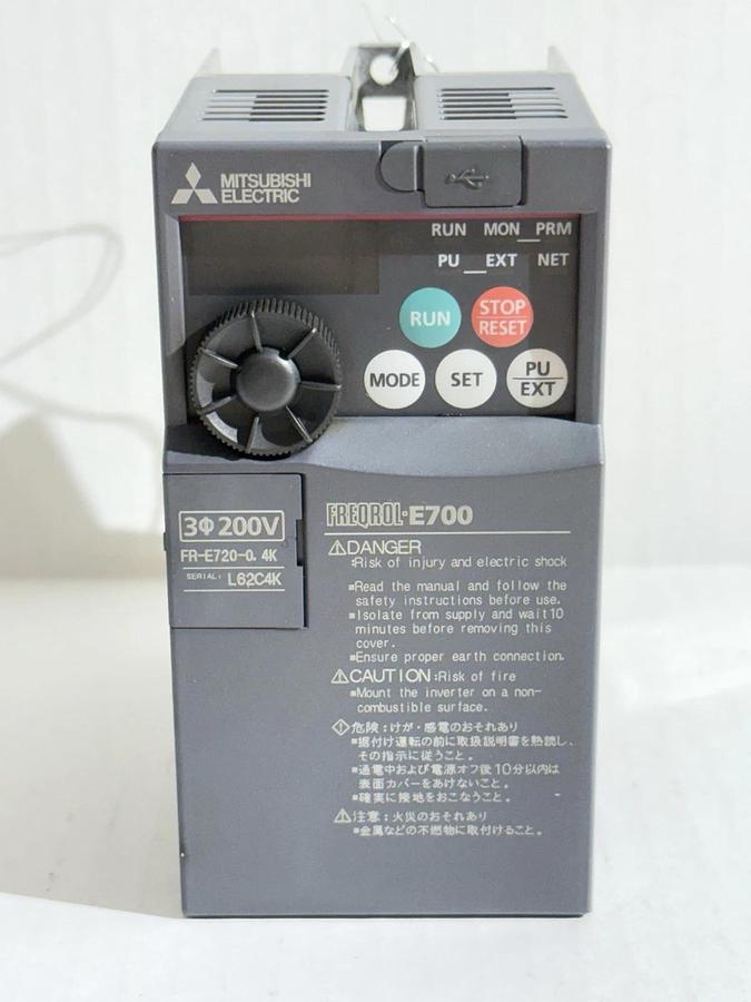 Used Mitsubishi Electric - Inverter #FR-E720-0. 4K FREQROL E700