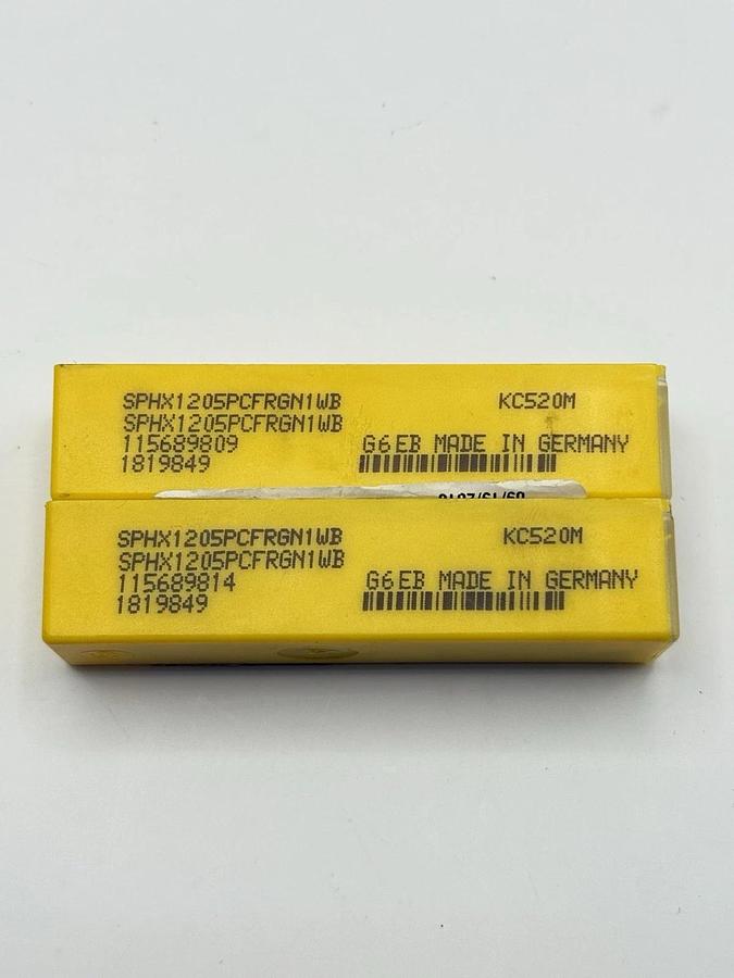 Used 19pcs KENNAMETAL SPHX1205PCFRGN1WB – KC520M Finishing Insert for Cast Iron Mills
