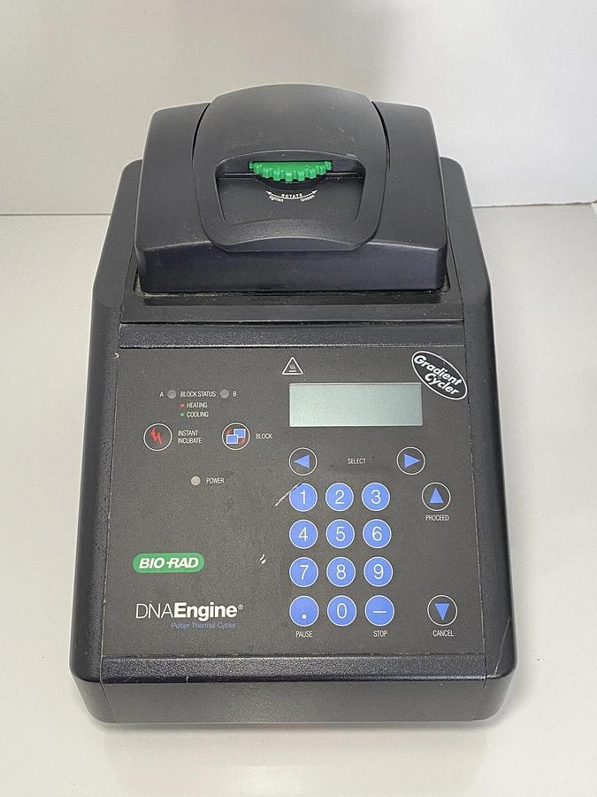 Used MJ Research Bio-Rad PTC-200 Thermal Cycler 96-Well Gradient DNA Engine Block