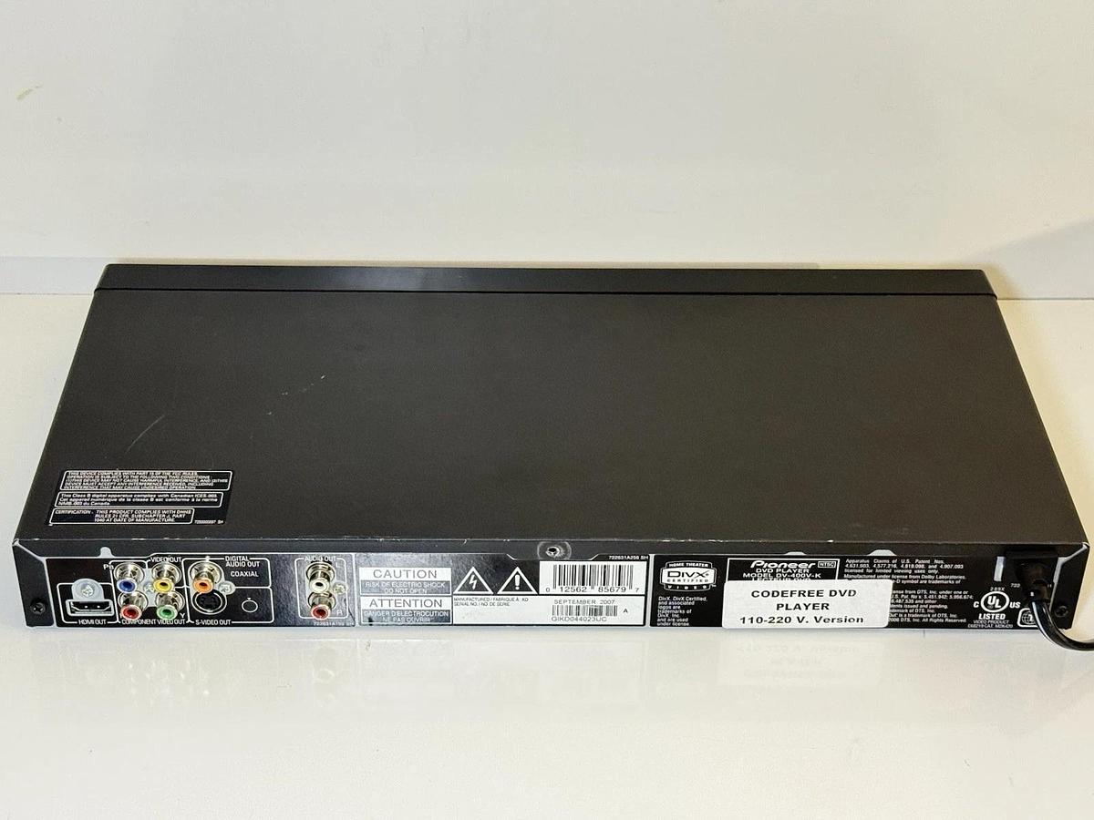 Used Pioneer DV-400V-K DVD CD HDMI Player
