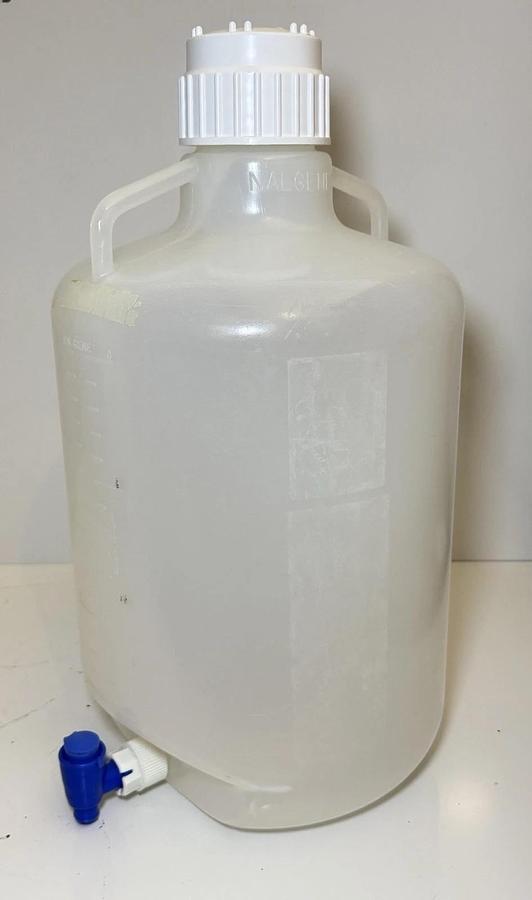 Used Nalgene 5.5 Gallon /20L Autoclavable Polypropylene Carboy with Spigot & Cap