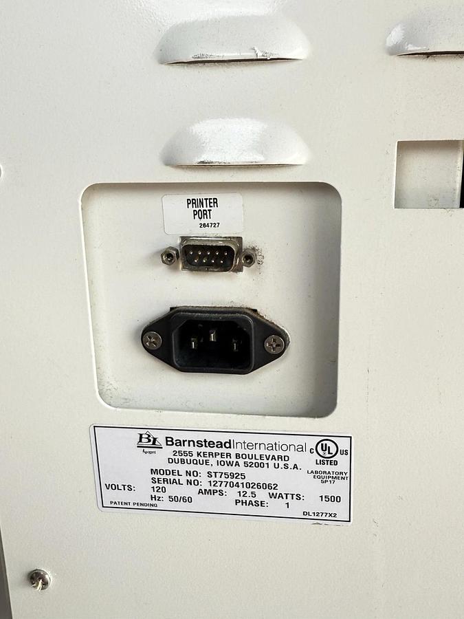 Used Barnstead Harvey Sterile Max Autoclave Sterilizer Laboratory Model: ST75925