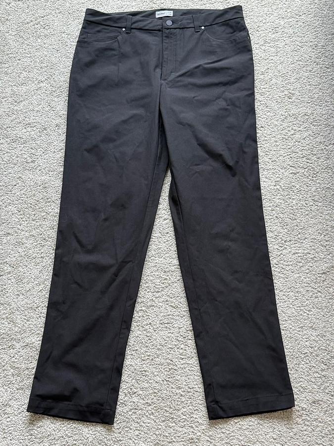 Used VRST Commuter Black Pant Mens 5 Pocket Athletic 35 x 34