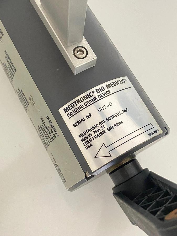 Used Medtronic Model 150 Bio-Medicus Handcrank Device