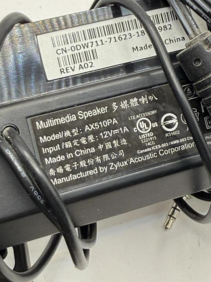 Used Lot 7 Dell Lenovo Computer Multimedia Speakers Mounts Soundbar on Monitor