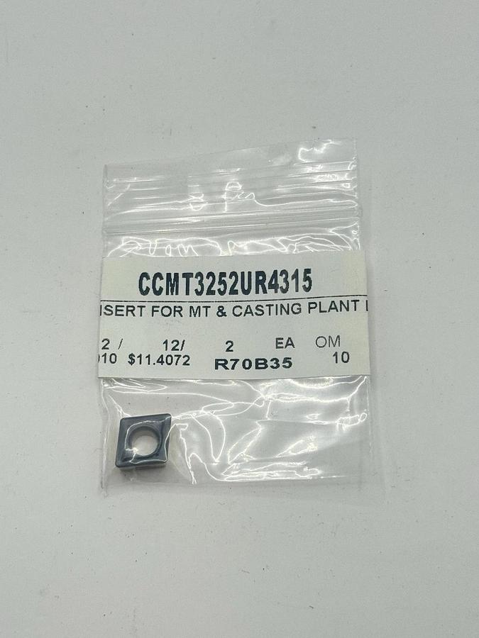 Used Sandvik Kennametal Carbide Turning Insert CCMT 325-UR 4315