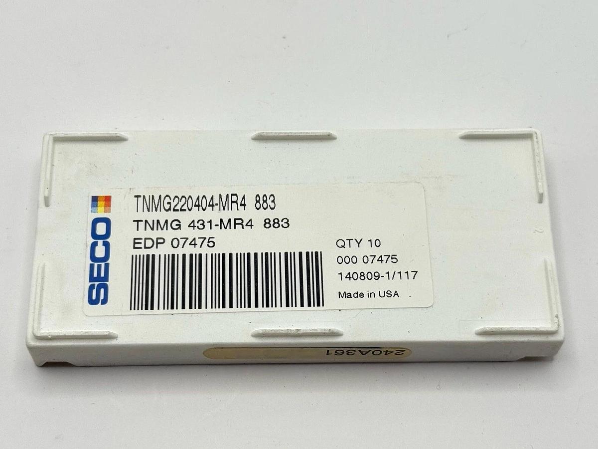 Used SECO Carbide inserts TNMG220404-MR4 883 / TNMG431-MR4 (EDP07475)