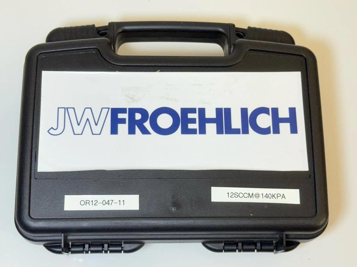 Used JW Froehlich Leak Orifice - OR12-047-11 (12Sccm @ 140kPa) 18/50928.02.1