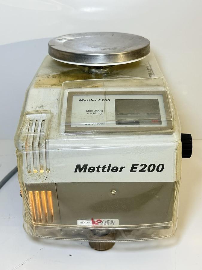 Used Mettler E200 Optical Beam of Light Digital Laboratory Lab Countertop Scale