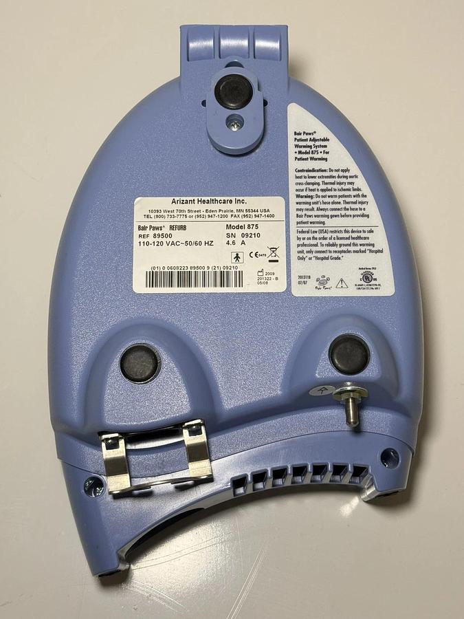 Used Arizant Healthcare Patient Warming System Bair Paws 89500 Model 875