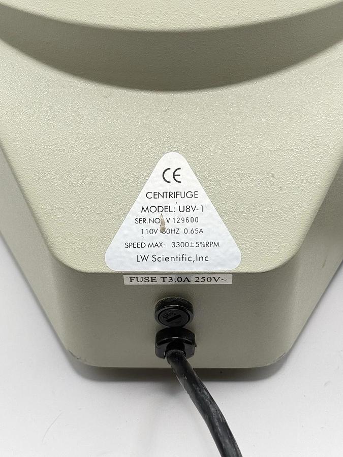 Used L.W. Scientific Ultra-8V Centrifuge Model: U8V-1
