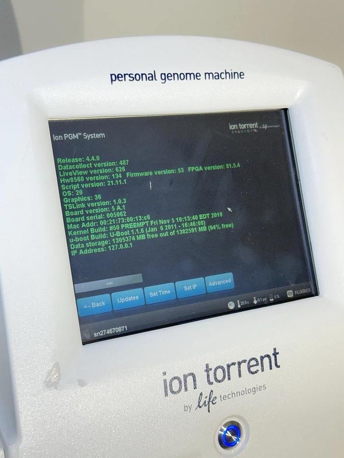 Used Life Technologies Ion Torrent Personal Genome Machine - Model 7467 (REF 4482296)