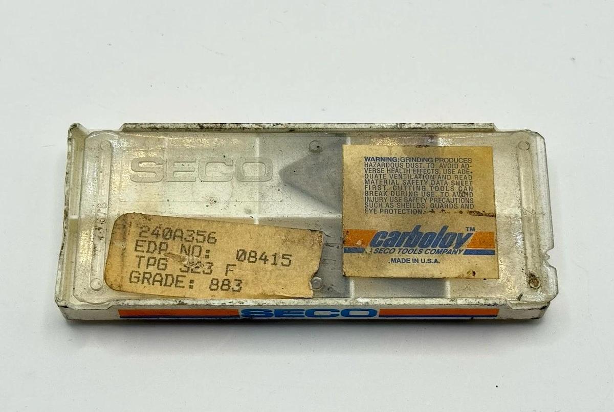 SECO Carbide inserts Carboloy TPGN160312F TPG323F 883 (EDP 08415)