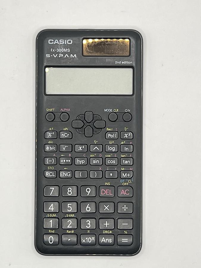 Used Casio fx-300ES PLUS S-VPAM Scientific Calculator - TESTED WORKING (no cover)