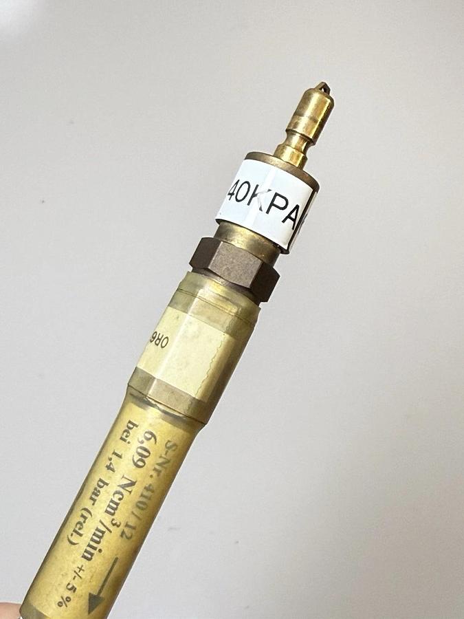 Used JW Froehlich Leak Orifice - OR6-410-12 (6Sccm @ 140kPa) 18/52173.01