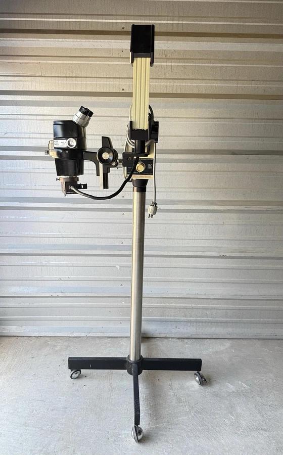 Used Cryomedics KryMed Microscope Stereoscopic Zoom System 3001 with Stand on wheels