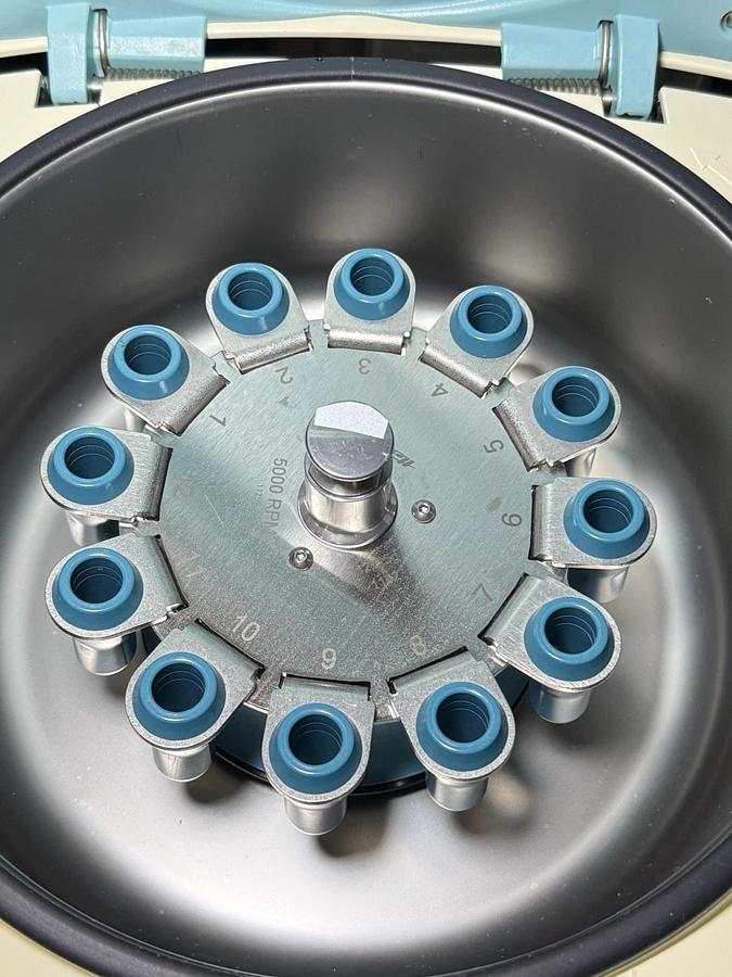 Used Hettich EBA 280 Lab Benchtop Centrifuge Ref 1101-01 w/ 12-Place Swing Rotor