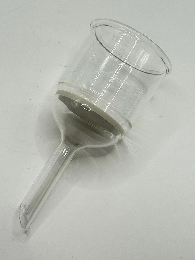Used Corning PYREX Glass 150mL Fritted Buchner Filter Funnel ASTM 36060