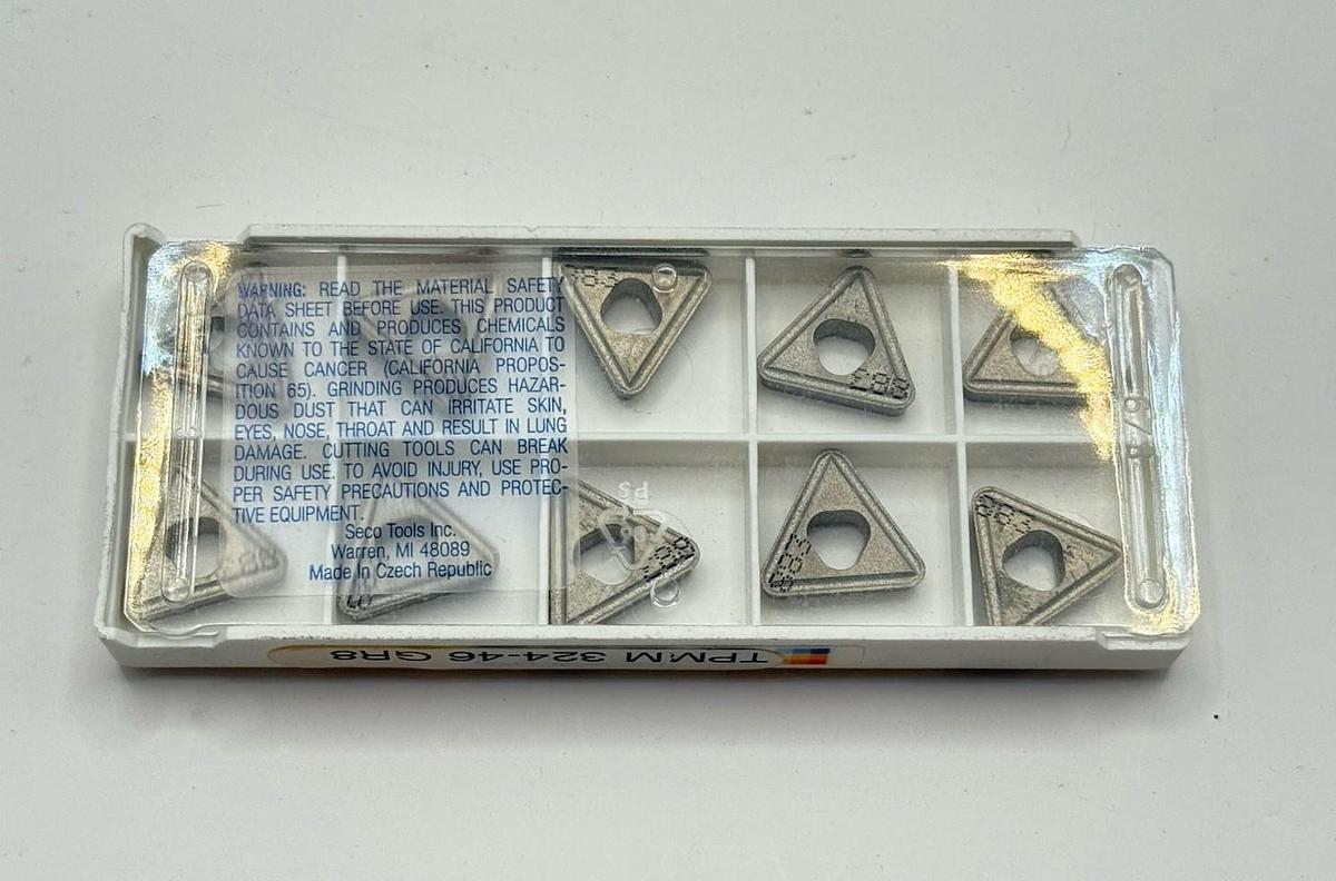 Used SECO Carbide inserts TPMM160316-46 883 TPMM324-46 GR8 (EDP09190)