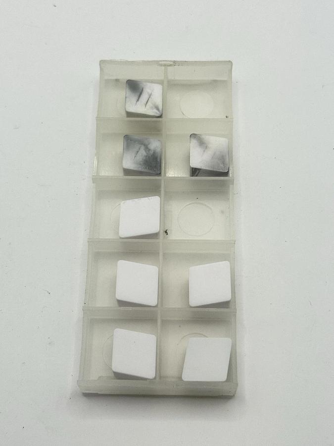 Used NTK Turning Inserts white Ceramic HC1CNGN453-ENC
