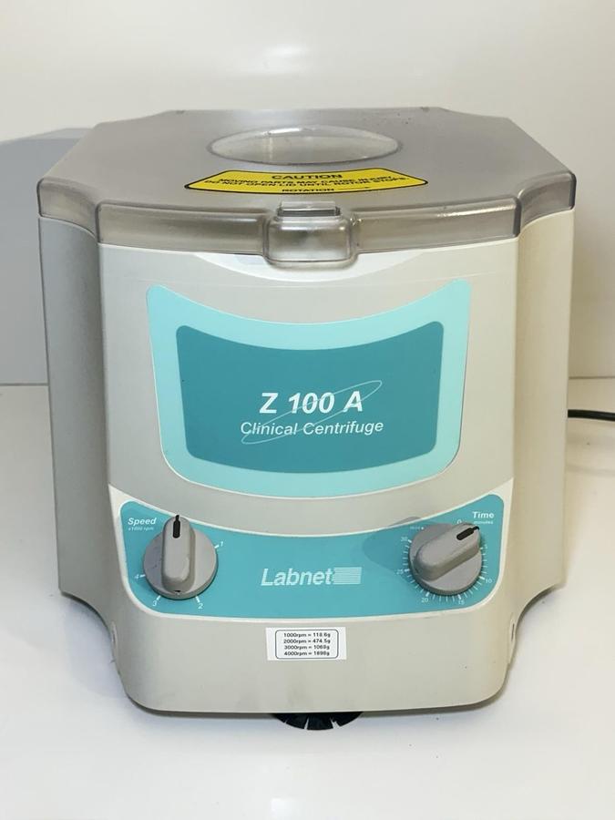 Used Labnet Z100 A Clinical Centrifuge - 6 tubes holder Rotor