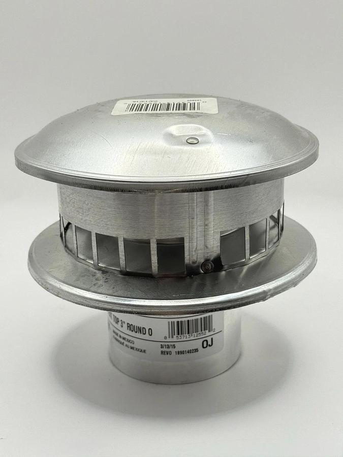 Used NEW, open box. SELKIRK RV 3” x 6” x 3-1/4” Gas Vent Cap