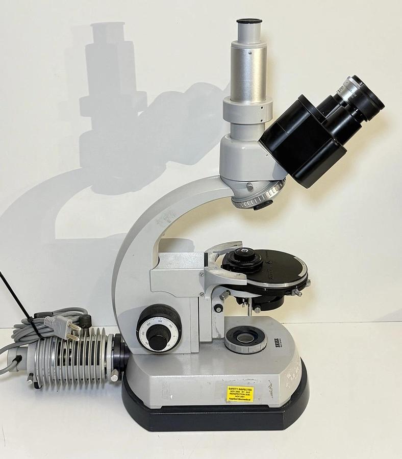 Used Carl Zeiss Trinocular Phase Contrast Microscope
