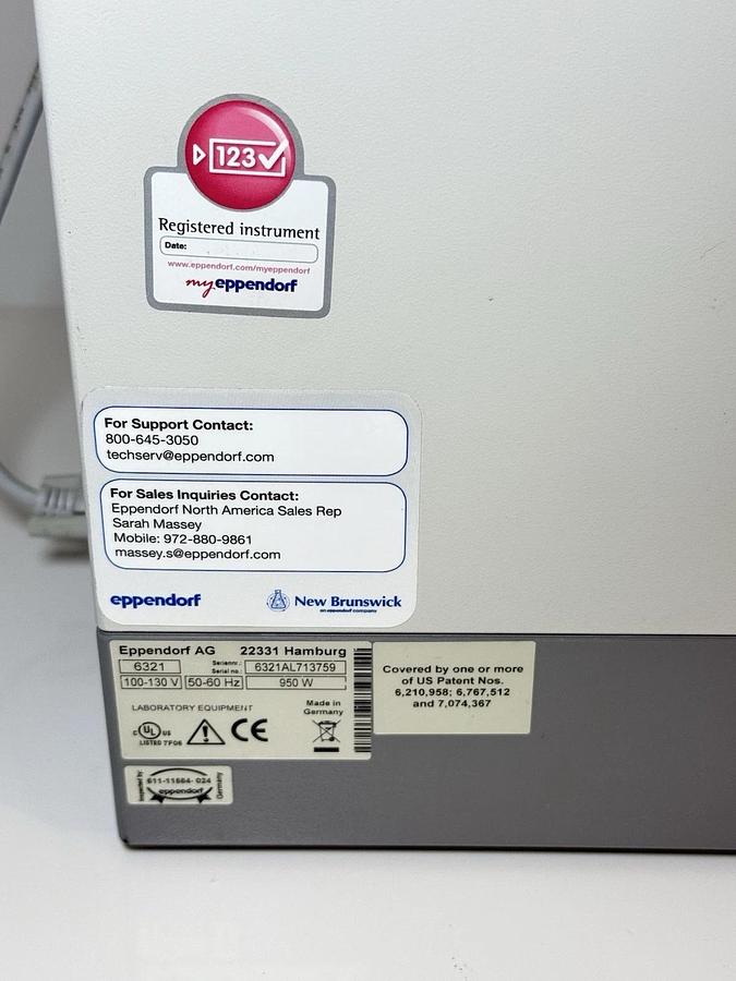 Used Eppendorf Mastercycler Thermal Cycler Vapo.Protect 6321 w/ Controller 6320
