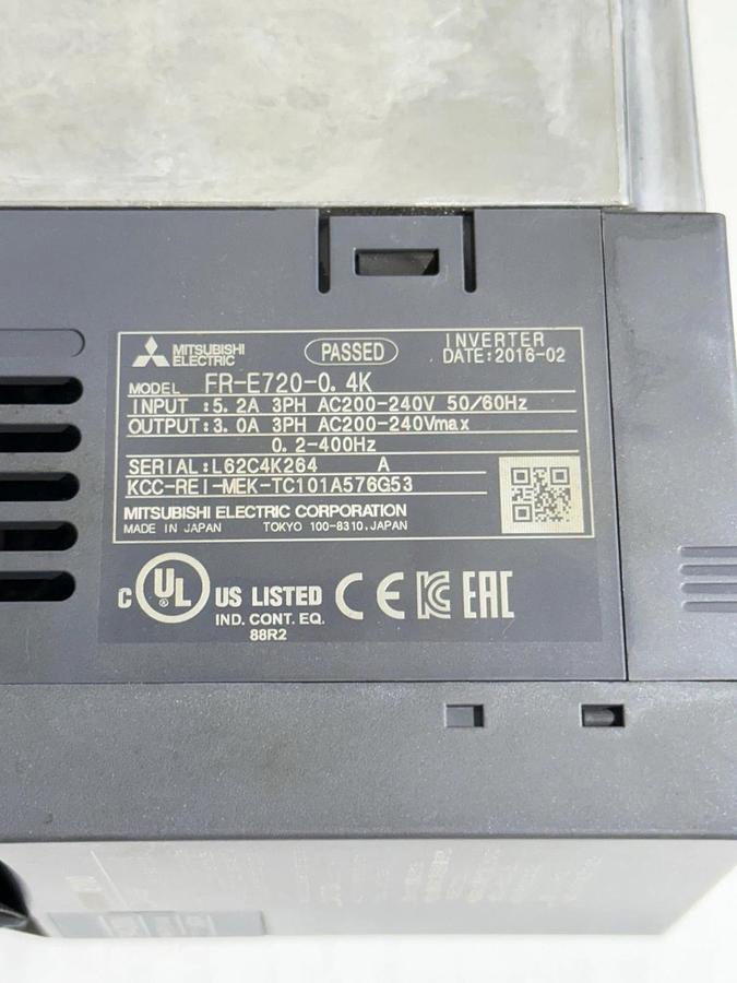 Used Mitsubishi Electric - Inverter #FR-E720-0. 4K FREQROL E700