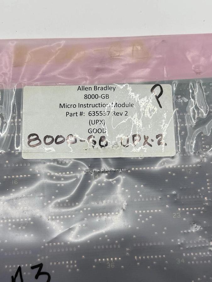 Used Allen Bradley 8000-GB / 8000GB 635537 Micro Instruction Board Module