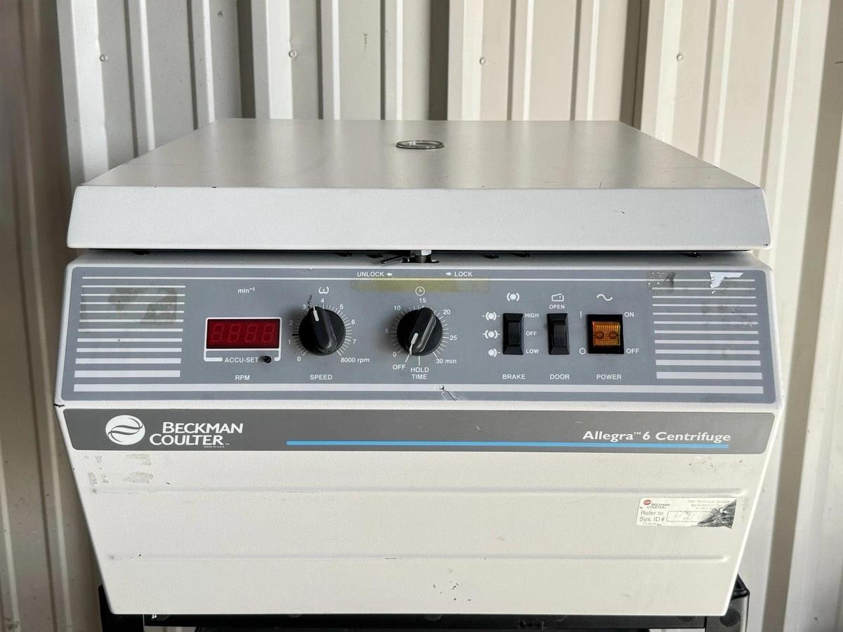 Used Beckman Coulter Allegra 6 Bench Top Centrifuge 366802