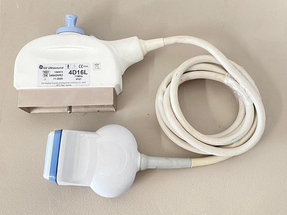 Used GE Ultrasound 4D16L Ultrasound Probe Transducer IPX7 156972