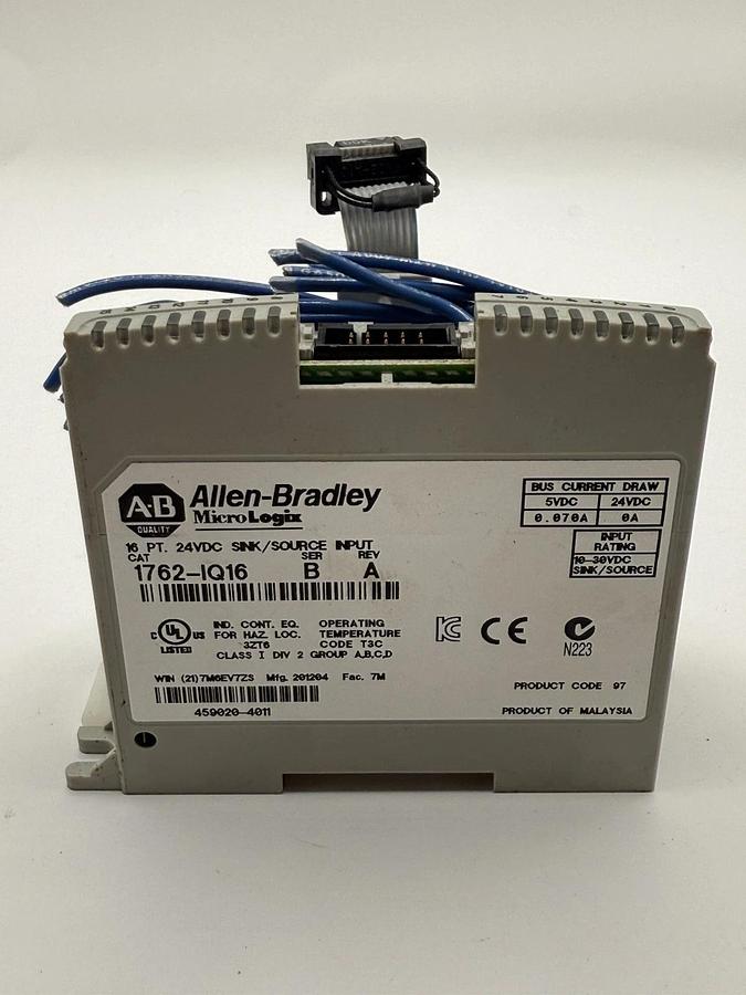 Used Allen Bradley AB MicroLogix Digital Input Module (Cat no: 1762-IQ16)