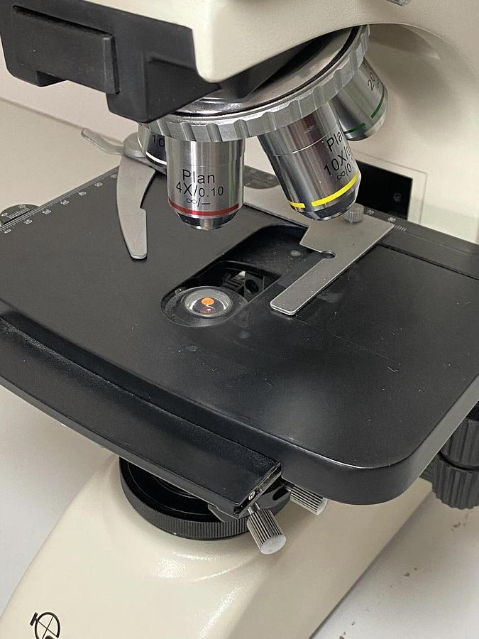 Used Seiler Microlux IV LED Compound Microscope With Objectives