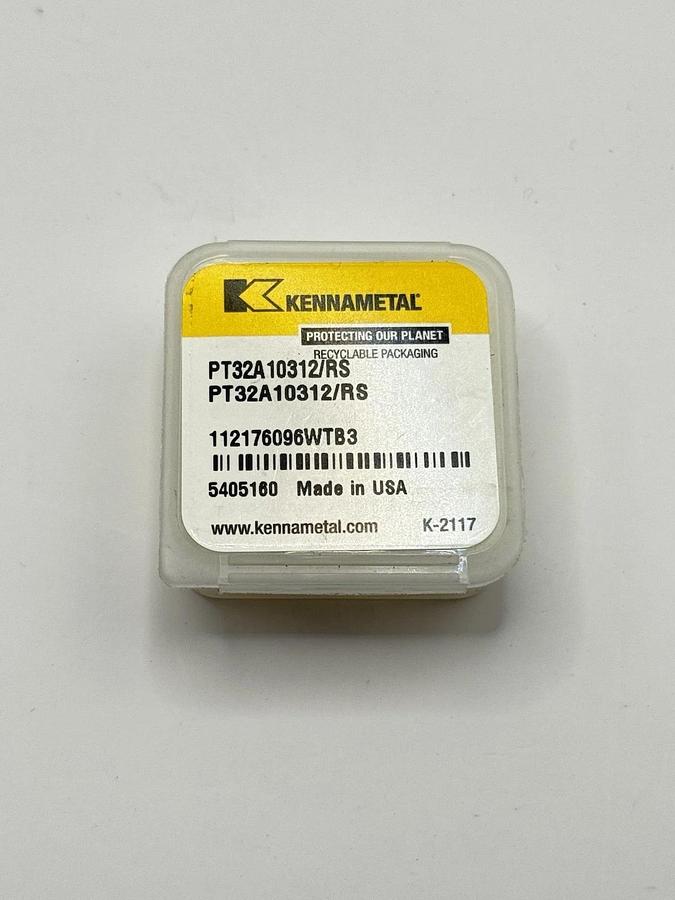 Used Kennametal PT32A10312/RS Carbide Milling Insert – NEW – OEM Carbide (5405160)