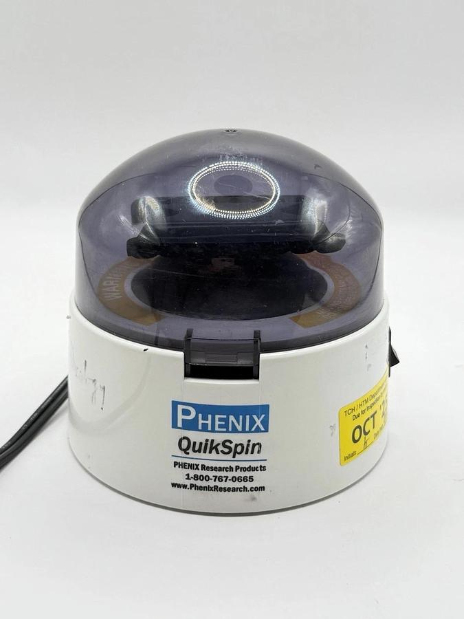 Used Phenix Research QuickSpin Micro Centrifuge IR 16 Slots Butterfly Rotor 110V