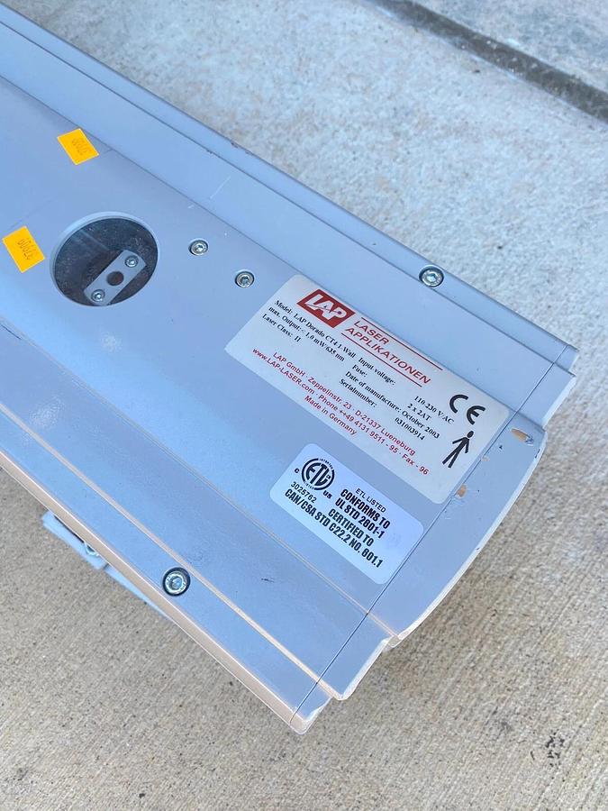 Used LAP DORADO Laser Patient Positioning System Ct Laser