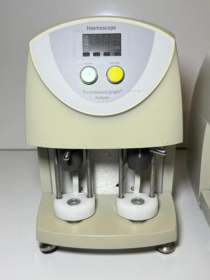Used Lot 2 Haemoscope Haemo Scope TEG 5000 Thrombelastograph Hemostasis Analyzer