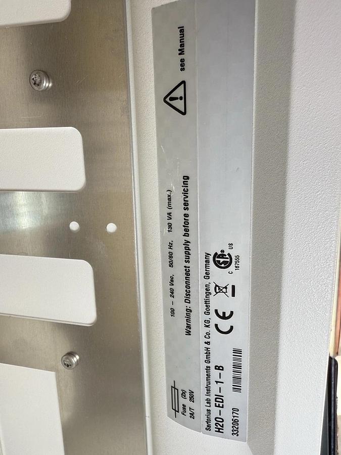 Used Sartorius Lab Instruments Arium Advance H20-EDI Water Purification System