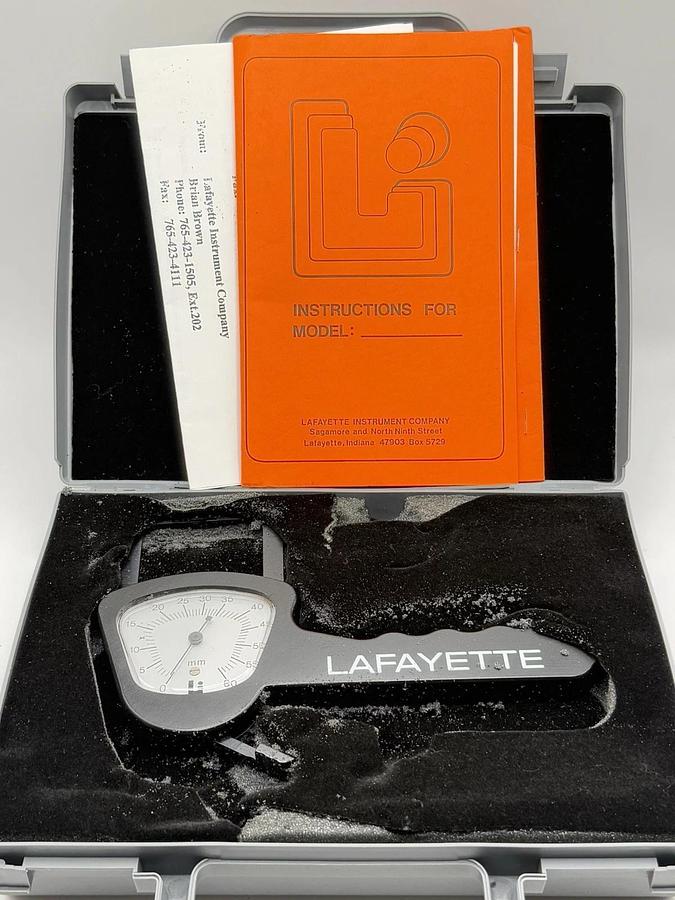 Used Lafayette Instruments - Skinfold Caliper 0-60 Mm W/Case