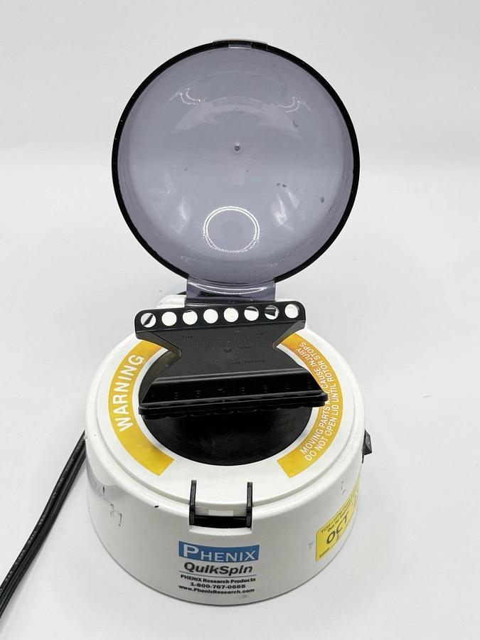 Used Phenix Research QuickSpin Micro Centrifuge IR 16 Slots Butterfly Rotor 110V