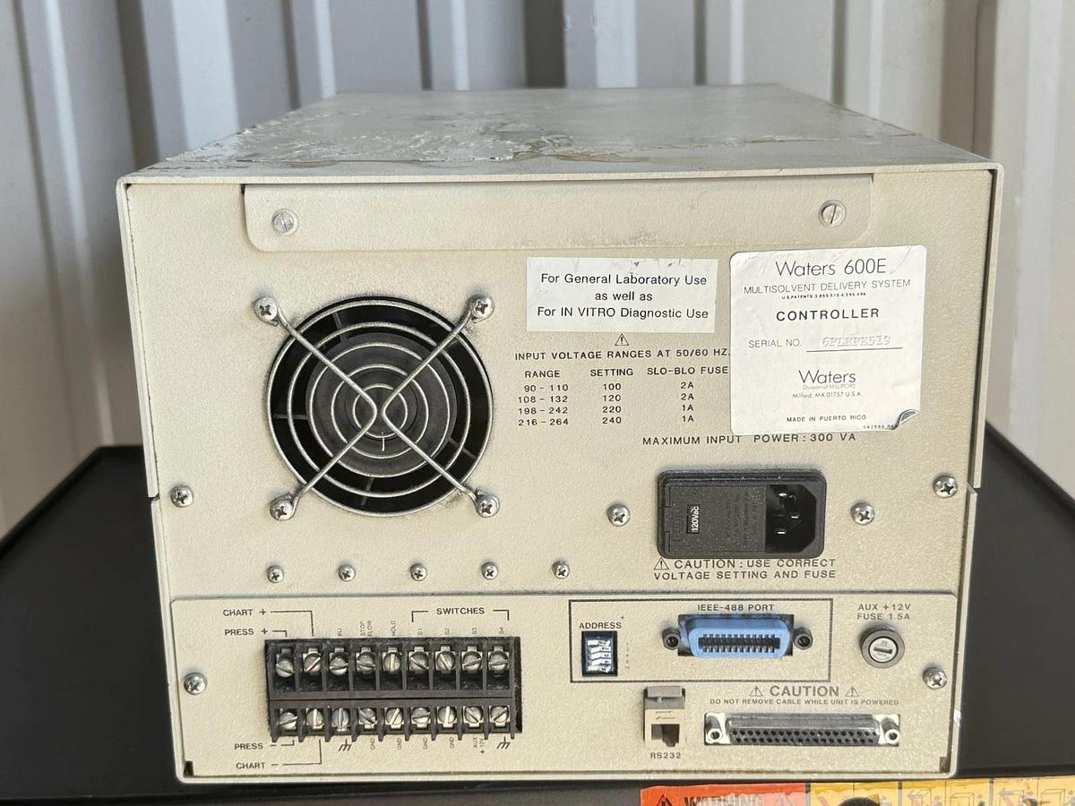 Used Waters 600 600E Multisolvent Delivery System Fluid Unit and Controller