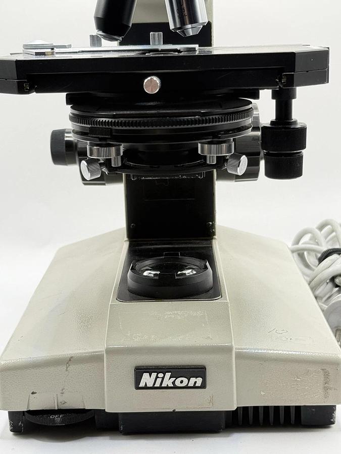 Used Nikon Labophot Laboratory Research Microscope w/ 2 Objectives