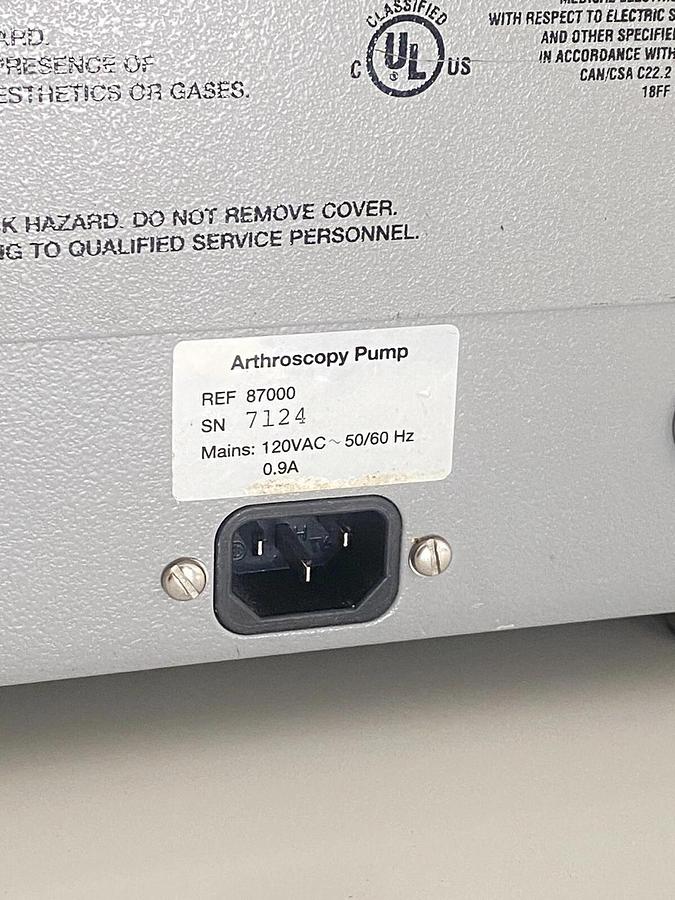 Used Linvatec 87k Arthroscopy Pump System 87000