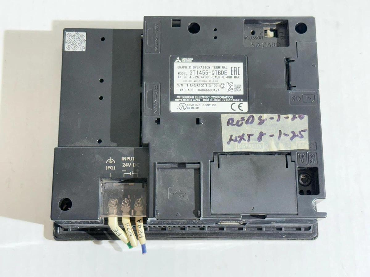 Used Mitsubishi Electric GT1455-QTBDE GT1455QTBDE Graphic Operation Terminal Screen