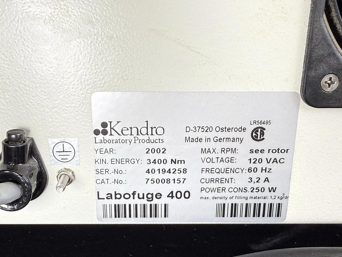 Used Heraeus Instruments - Kendro LABOFUGE 400 Centrifuge Lab 75008157